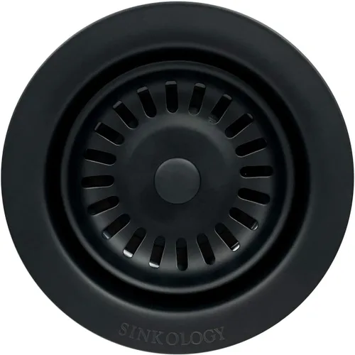 Vista 8 de Sinkology SinkSense - Brida de eliminación para fregadero de cocina con tapón, cobre antiguo, latón sólido, se adapta a drenaje estándar de 3.5