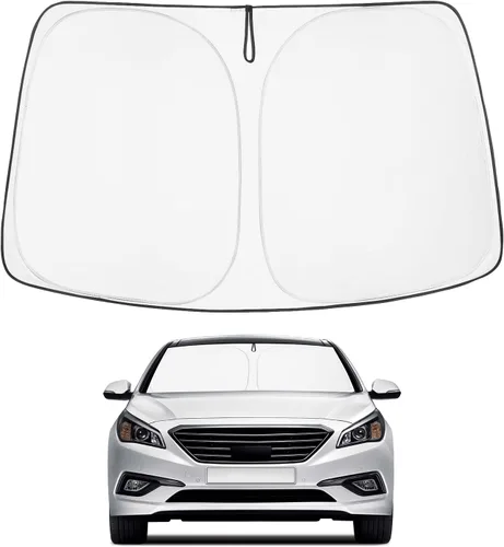 Vista 43 de Proadsy Parasol para parabrisas Rivian R1S 2022-2025 2026 de 4 capas plegable, protector de parasol frontal que bloquea los rayos UV, mantiene