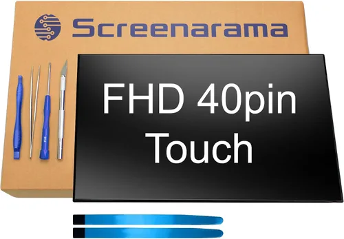 Vista 7 de SCREENARAMA Nueva pantalla de repuesto para Dell Latitude 15 5500 Pantalla LED LCD mate IPS 1920x1080 de 30pin FHD con herramientas y cinta