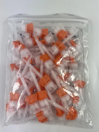 Vista 6 de 48pcs Impresión Dental Mixing Tips DX-Mixer (Corona y Puente 1:1 Ratio)
