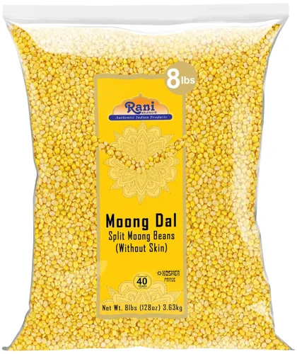 Vista 10 de Rani Moong Dal (frijoles mung partidos sin piel) Lentejas indias 14 oz (400 g) ~ Todo natural Apto para celíacos Sin OGM Kosher Vegano