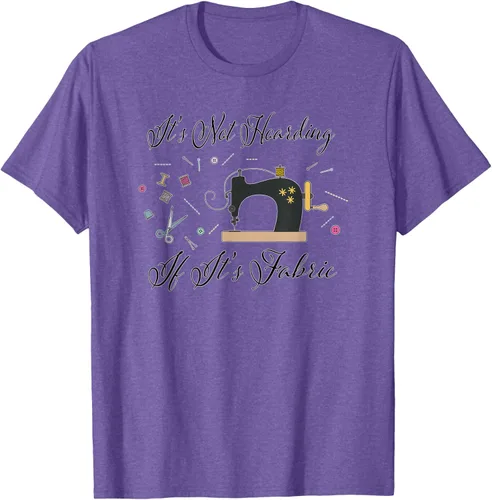 Vista 9 de It's Not Hoarding If Its - Camiseta de costura para acolchado, Blanco, S
