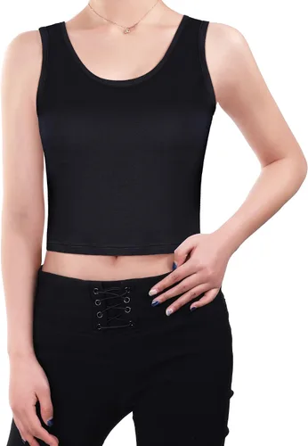 Vista 4 de 6 piezas básicas sin mangas con espalda cruzada deportiva para mujeres y niñas uso diario