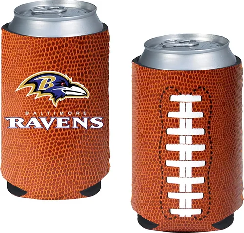 Vista 6 de Soporte aislante para latas y botellas de fútbol americano enfriador de bebidas Huggie (Nueva Orleans (Saints) - Negro) Nueva Orleans (Santos)