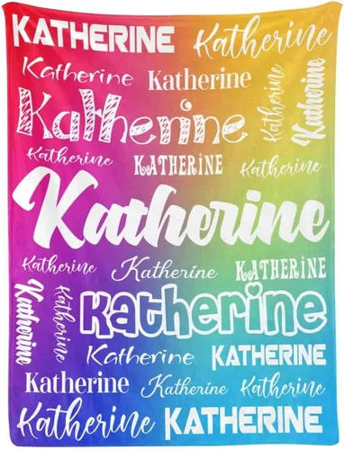 Vista 30 de Manta personalizada de bebé con nombre, manta personalizada con nombre para adultos, niños y familia (negro, 30 x 40 pulgadas)