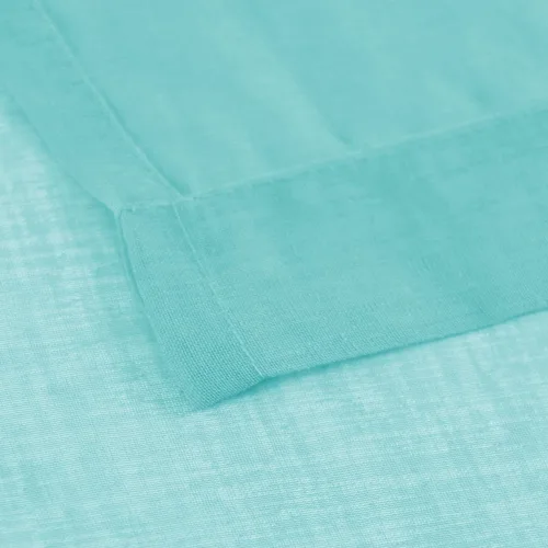 Vista 5 de DWCN Cortinas Transparentes Aqua de Voile Semitransparente con Bolsillo para Barra para Dormitorio y Sala de Estar, 36 x 36 pulgadas de Largo, Juego