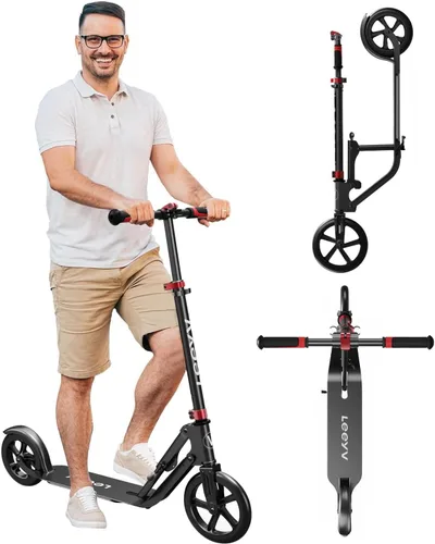 Vista 10 de Adult Scooter with Big Wheels Adjustable Height, Foldable Aluminum Frame Smooth Ride for Urban Commuting and Outdoor Fun Suitable for Teens