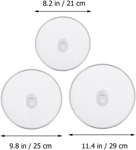Vista 8 de Juego de 3 pantallas de acero inoxidable para salpicaduras de aceite, cubierta de grasa de malla fina para sartén y protección de estufa