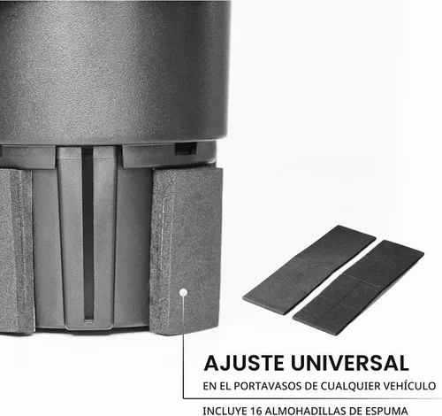 Vista 5 de Limitless Dual CupStation - Portavasos expandible 2 en 1 con base giratoria de 360°, color negro