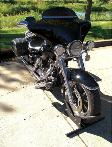 Vista 6 de Llave para ruedas de motocicleta máxima extremo de acero, color negro, Deluxe
