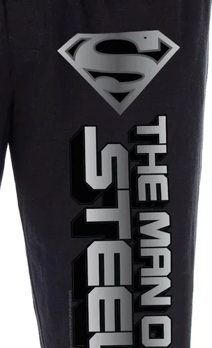Vista 3 de DC Comics Superman The Man Of Steel Script - Pantalones de pijama para hombre