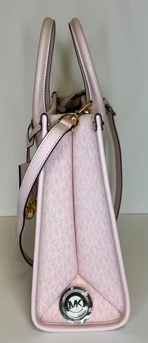 Vista 6 de Michael Kors Mirella MD EW - Bolsa de mano con logotipo grande continental y gancho para bolso