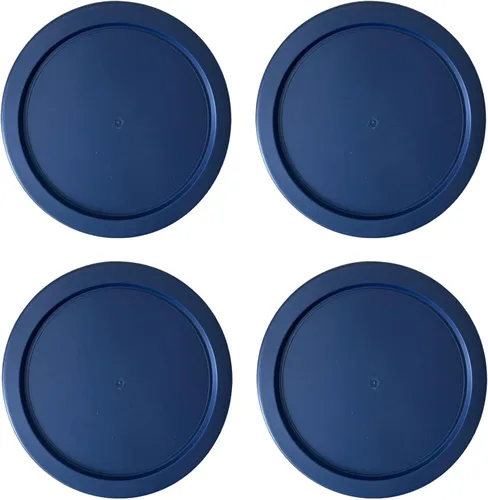 Vista 10 de Tapas de repuesto para recipientes de vidrio Pyrex para almacenamiento de alimentos de 4 tazas, tapas redondas de plástico de 6 pulgadas que se
