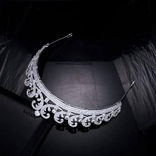 Vista 5 de hair jewelry crown tiaras for women Bridal Crown Retro Bride Tiaras for Women Wedding Crowns Princess Birthday Headdress Hair Jewelry