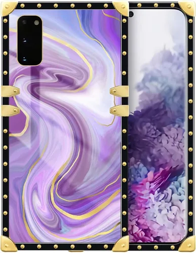 Vista 156 de Funda compatible con Samsung Galaxy S10 4G, TPU suave de lujo y parte trasera de policarbonato duro para niñas y mujeres, funda protectora a prueba