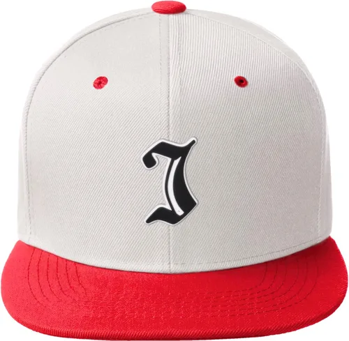 Vista 1475 de Daxton Gorra clásica con visera de billete plano con letras del alfabeto inglés antiguo de la A a la Z
