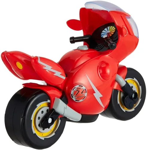 Vista 3 de Ricky Zoom Motocicleta de juguete con luz y sonidos, rojo para niños, niña