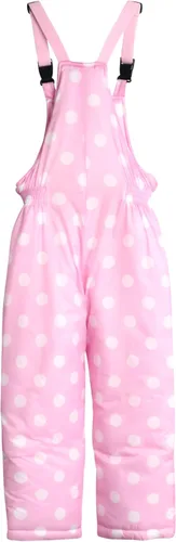 Vista 6 de Disney Traje de nieve de Minnie Mouse para niña, chaqueta de esquí de 2 piezas con orejas 3D y pantalones de esquí con peto de nieve, overol niños