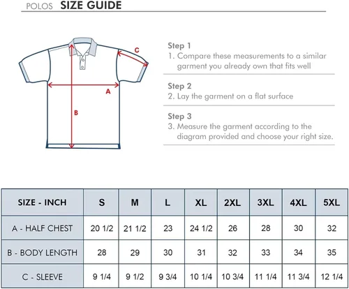 Vista 6 de Men's Golf Polo Shirts Short Sleeve Striped Performance Moisture Wicking Dry Fit Golf Shirts for Men