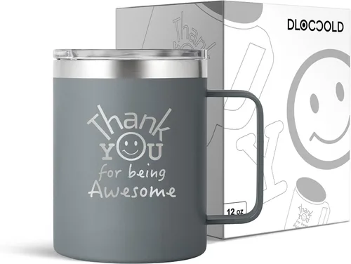 Vista 20 de DLOCCOLD Regalos de agradecimiento para hombres por ser impresionante taza para compañeros de trabajo, día de cumpleaños para mujeres