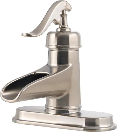 Vista 4 de Pfister LF042YP0U Ashfield Grifo monocomando de 4" para baño en bronce rústico, LF-M42-YPKK