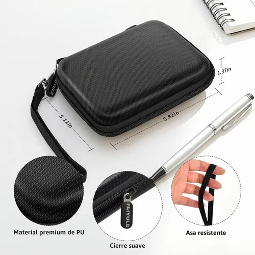 Vista 6 de PAIYULE Funda dual SSD para 2 SSD portátiles SanDisk Extreme y Extreme PRO Negro