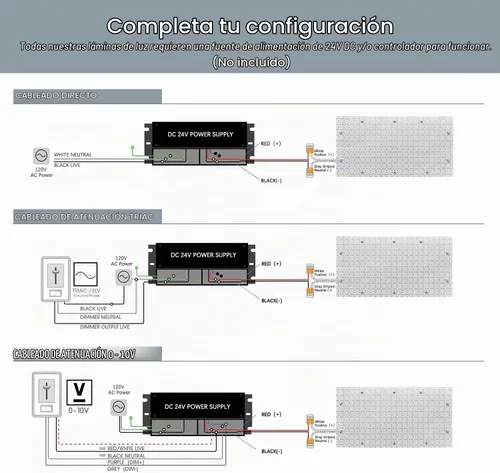 Vista 7 de Paquete de 4 hojas de retroiluminación LED de 24 V, 36 W, 4000 K, blanco, 19.3 x 9.6 pulgadas cada unidad, panel LED flexible regulable