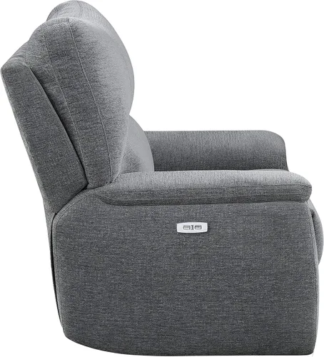 Vista 6 de Lexicon Evanside Wall Hugger - Sofá reclinable eléctrico, color carbón