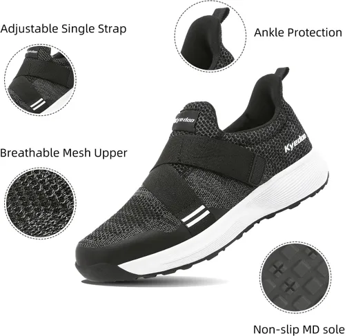Vista 5 de Zapatos de ciclismo de interior para hombre compatibles con tacos SPD, cómodos zapatos de bicicleta para caminar, CEATS incluidos