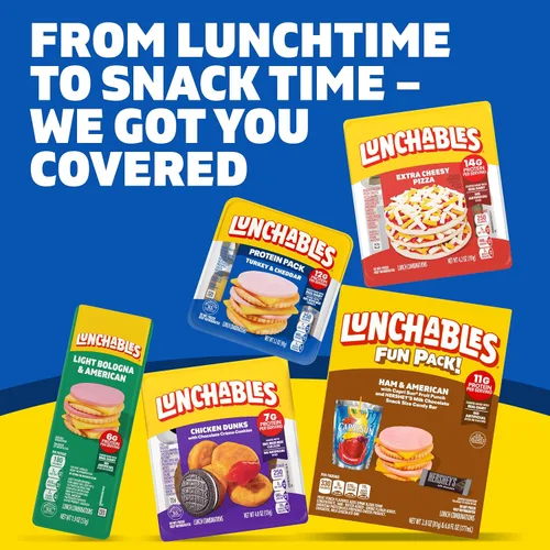 Vista 9 de Lunchables, Paquete de proteínas, pavo y queso cheddar, paquete de 3.2