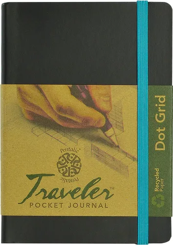 Vista 7 de Cuaderno de bocetos Travelers Dot Grid Pentalic Art, libre de ácidos