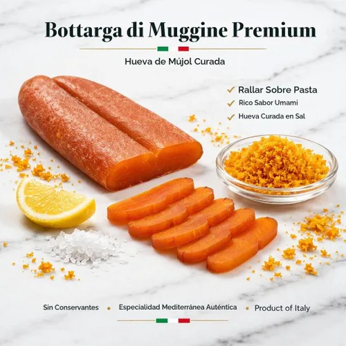 Vista 8 de Smeralda Huevas de salmonete italianas enteras de Cerdeña Tamaño grande de 5 onzas