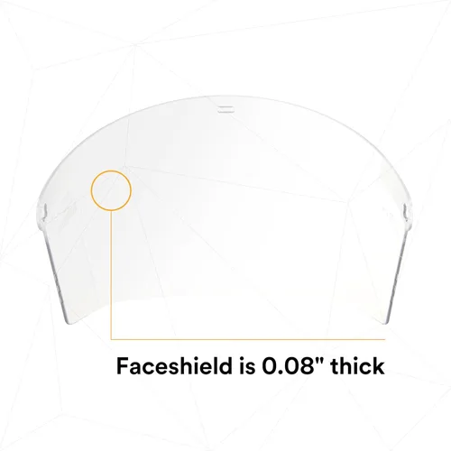 Vista 8 de 3M H8A Combinación de Arnés de Cabeza con Trinquete y Visera Protector Facial Transparente, Sistema Completo de Seguridad de Arnés de Cabeza