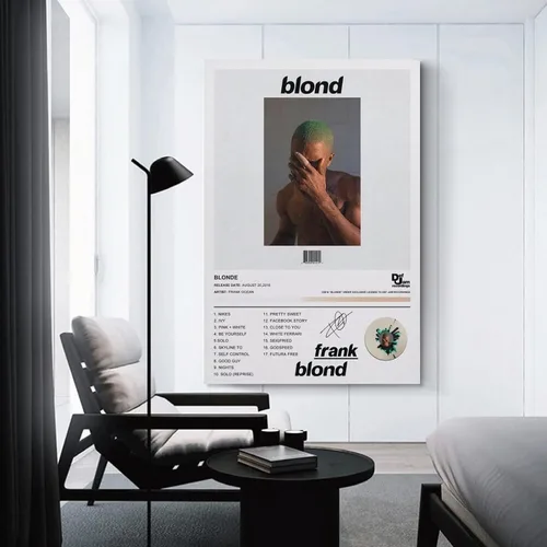 Vista 3 de BATWHO Frank Ocean Poster - Póster en lienzo sin marco: 12 x 18 pulgadas (11.8 x 17.7 in)