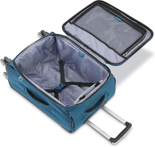 Vista 2 de Samsonite Ascella X Softside - Equipaje expansible con ruedas giratorias, verde azulado