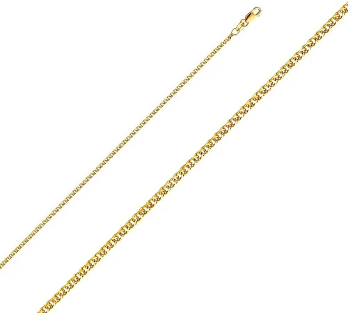 Vista 2 de 14K Solid Gold Open Wheat Chains (Select Options)