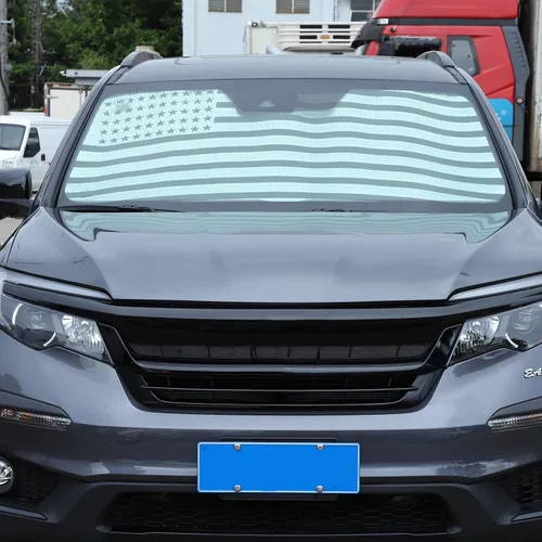 Vista 5 de Parasol para parabrisas para Honda Pilot 2016-2022/Ridgeline 2017-2025/Passport 2019-2025, parasol plegable para ventana delantera, protector solar