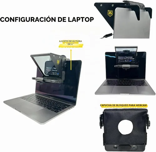 Vista 6 de Glide Gear TMP 75 Teleprompter - Laptop, DSLR, Smartphone - Funda de transporte, sin montaje