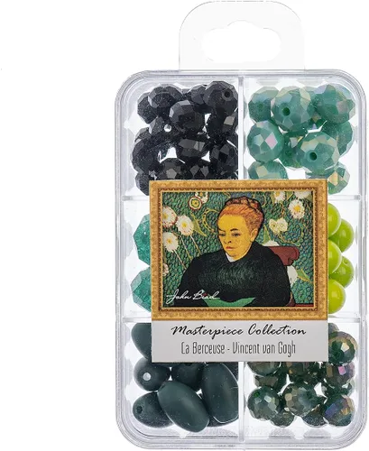 Vista 11 de John Bead Masterpiece Collection - Caja de cuentas de vidrio con mezcla de 3.00 oz A Bar en The Folies-Bergère - Edouard Manet Un bar