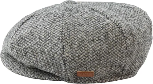 Vista 2 de 8 Panel Baker Boy Cap Shelby Sombrero Lana Vintage Tweed Clásico Gris Claro Maquinilla de afeitar