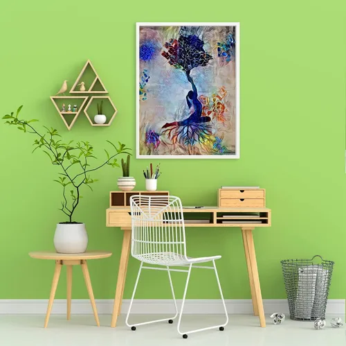 Vista 5 de Yoga Art, Motivational Watercolor Print, Yogi Poster, Yoga Pose Yoga Print, Yoga Woman Yoga Studio, Yogi Girl Wall Decor Yogi Gift