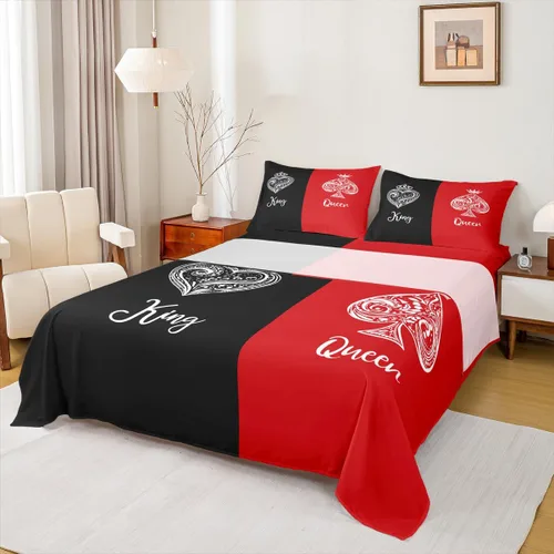 Vista 9 de Erosebridal Juego de ropa de cama para niños, sábanas kawaii con diseño de gato, tamaño individual, juego de cama de 3 piezas con 1 sábana bajera, 1