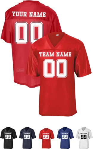Vista 10 de Camiseta de fútbol personalizada para hombre, nombre y número de jugador de equipo, camiseta de malla transpirable