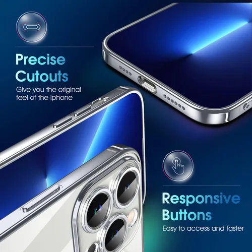 Vista 720 de Supdeal Funda cristalina transparente para iPhone 11, [No se amarillea] [Protección de la cámara] [Probado contra caídas de grado militar] Funda