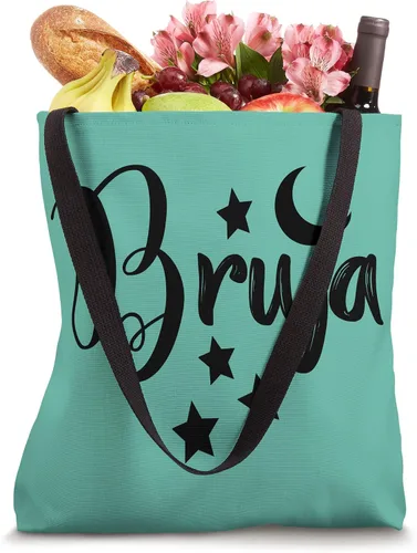 Vista 4 de Bruja Latina Hispana Española Bruja Wiccan Magic Moon Regalos Bolsa de mano