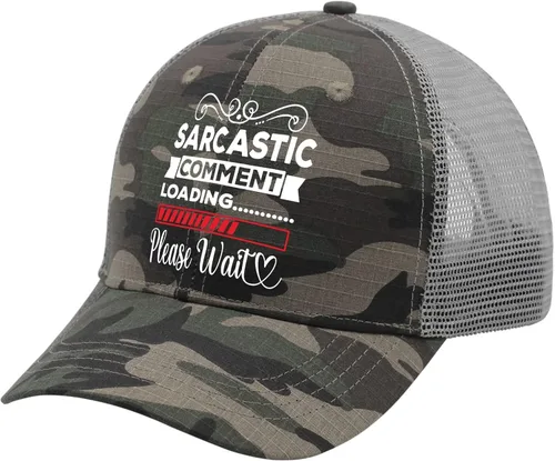 Vista 2 de Hat Sarcastic Comment Loading Please Wait Baseball Cap, Vintage Hats for Men