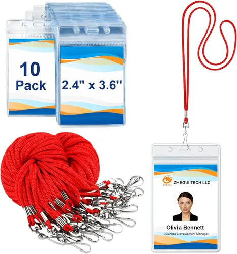 Vista 20 de Paquete de 25 cordones separables para tarjetas de identificación, con Breakaway Negro