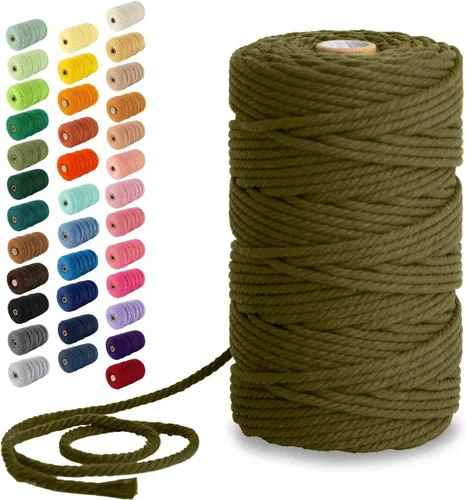 Vista 27 de Nook Theory Hilo de macramé de 3mm 109 yardas - Cuerda de macramé suave de 4mm, 5mm perfecta para nudos - Suministros de macramé para colgadores