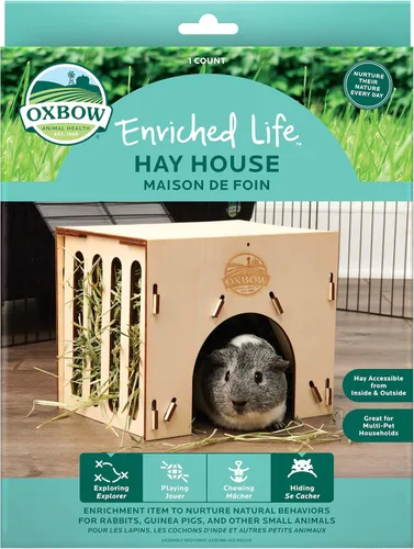 Vista 18 de Oxbow Timothy Hay Party Pack, Rabbit & Guinea Pig Toys, Bunny Enrichment