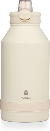 Vista 25 de Manna Botella de acero inoxidable con tapa de bloqueo a presión y boquilla para sorber - 16 onzas - Blazer Powder Coat